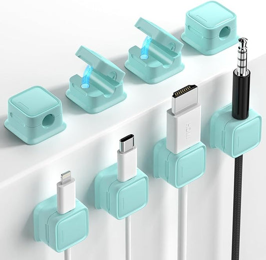 8 Pack Magnetic Cord Organizer, Easy Secure Adhesive Cable Management, Wire by Costop
