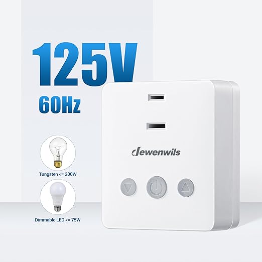 DEWENWILS Plug-in Lamp Dimmer Switch, Wireless Remote Dimmer Plug - Image 6