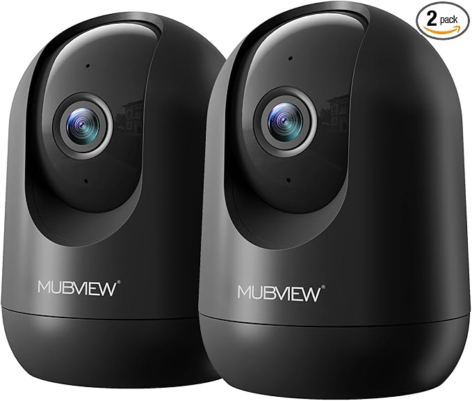 MUBVIEW Cameras for Home Security, Indoor Security Camera, 2.4/5GHz WiFi Wired by MUBVIEW