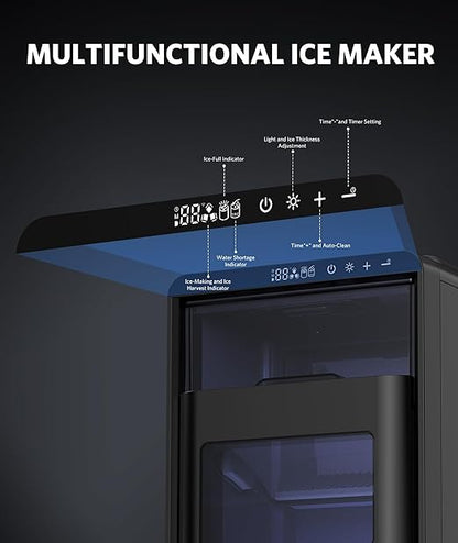 COWSAR Crescent Ice Maker Countertop, 27 Lbs/24H Portable Crescent Ice Machine - Image 7