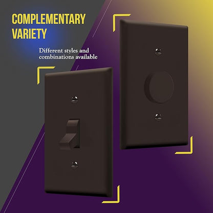 ENERLITES Toggle Light Switch Wall Plate, Gloss Finish, Size 1-Gang 4.50" x - Image 5