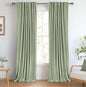 100% Blackout Shield Linen Blackout Curtains by 100BlackoutShield