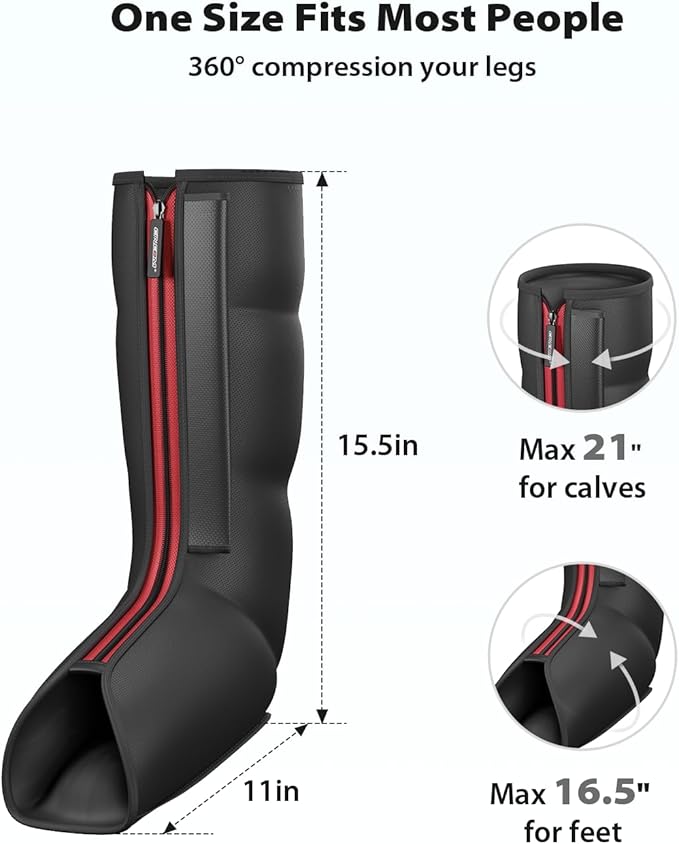 CINCOM Leg Massager with Heat and Compression - Image 5