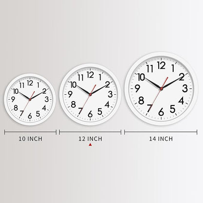 AKCISOT 12 Inch Wall Clock Silent Non Ticking Modern Wall Clocks Battery - Image 4