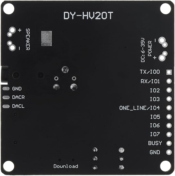 DiGiYes 20W Voice Playback Module DC 6-35V 24-bit DAC Output Support TF Card - Image 3