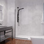 ANZZI 74 X 34 Inch Frameless Fixed Glass Shower Screen Shower Door in Matte by ANZZI