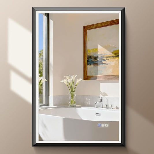 USHOWER 36X24 LED Bathroom Mirror by USHOWER