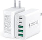 60W Fast Charger Block, 5-Port Dual 30W PD Charging Adapter+QC 3.0 Wall Plug by Dulums