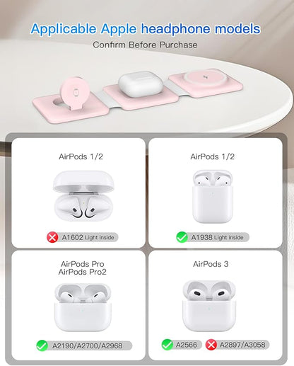 Charging Station for Apple Multiple Devices: 3 in 1 Foldable Magnetic Wireless - Image 5