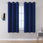DUALIFE Navy Blue Blackout Curtains 45 Inch Length by DUALIFE