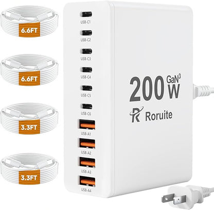 USB C Charging Station 10 Port by Roruite