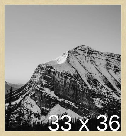 Frame It Easy 33 x 36 Wheat Wood Frame by FrameItEasy