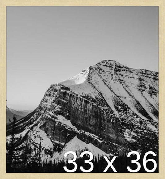 Frame It Easy 33 x 36 Wheat Wood Frame by FrameItEasy