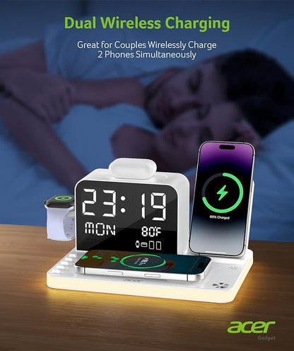 Acer 7-in-1 Wireless Charging Station - 30W Fast Wireless Charger - Image 4