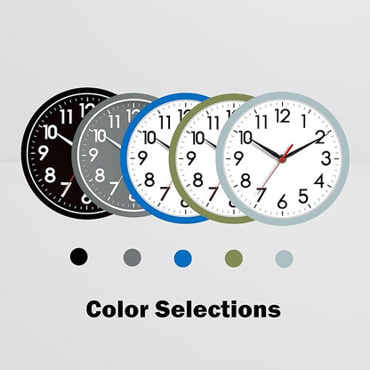 AKCISOT Wall Clock, Modern Small Wall Clocks Battery Operated 8 Inch, Silent - Image 3