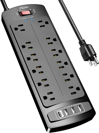 Power Strip, ALESTOR Surge Protector by Alestor