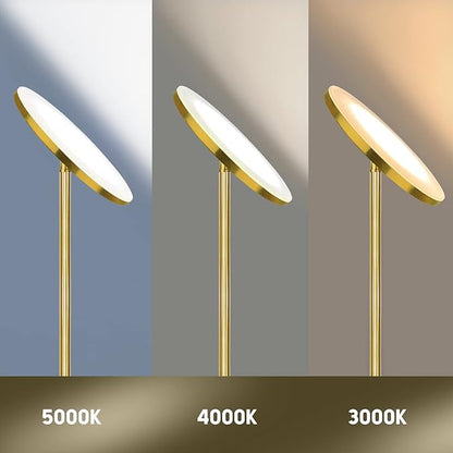 JOOFO Floor Lamp, 30W/2400LM Sky LED Modern Torchiere 3 Color Temperatures - Image 2