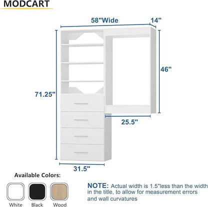 Modular Closet System, Wood Storage - Image 2
