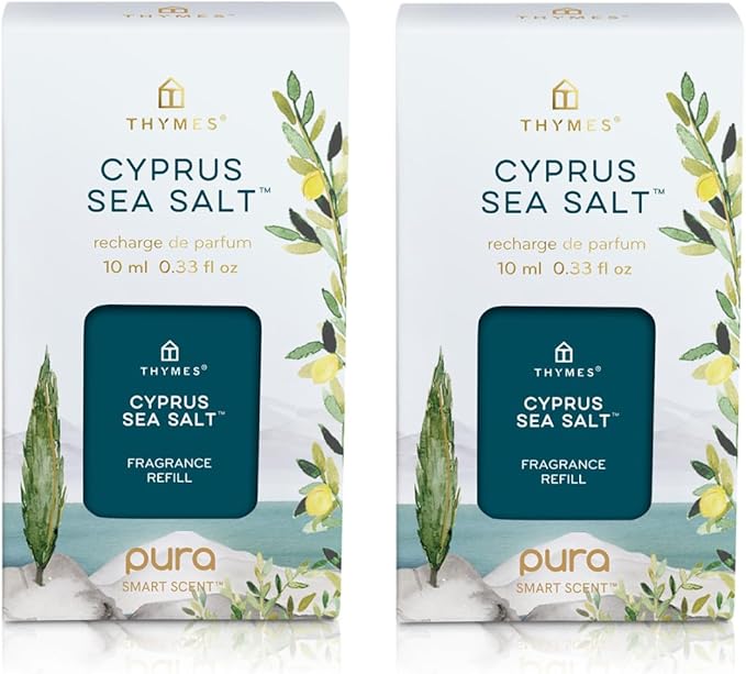 Thymes Pura Refills – 2 Pack of Oil Diffuser Scents – Long-Lasting Pura by Thymes