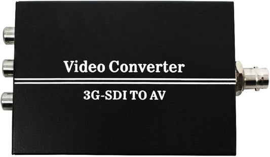 HDSUNWSTD HD 3G SDI to AV CVBS Video Converter Support 1080P L/R Audio Output by HDSUNWSTD