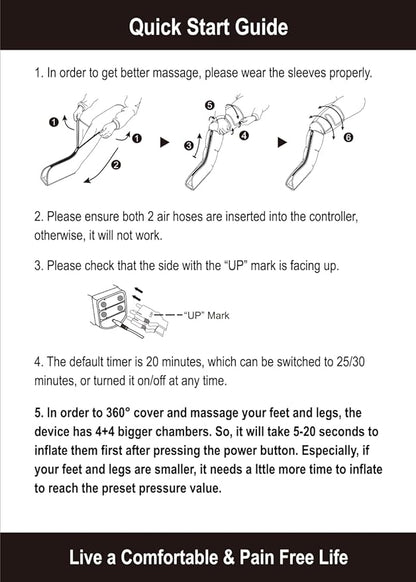 FIT KING Air Compression Leg and Foot Boots Massager - Image 7