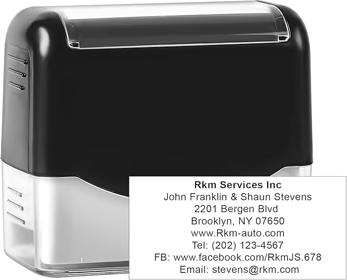 XX-Large Size Custom Self-Inking Stamp Customized Return Address Stamp by Aprilzoth