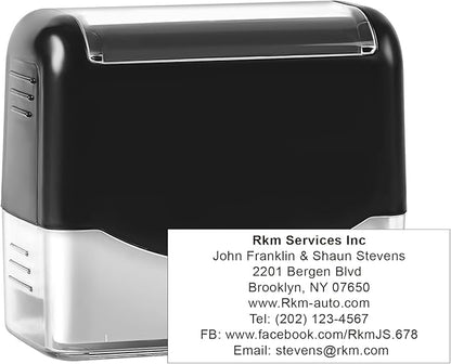 XX-Large Size Custom Self-Inking Stamp Customized Return Address Stamp by Aprilzoth
