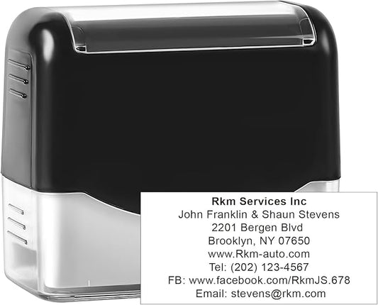 XX-Large Size Custom Self-Inking Stamp Customized Return Address Stamp by Aprilzoth