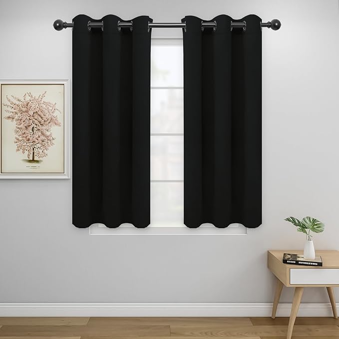 Easy-Going Blackout Curtains for Bedroom, Solid Thermal Insulated Grommet and by Easy-Going