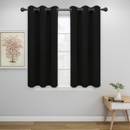 Easy-Going Blackout Curtains for Bedroom, Solid Thermal Insulated Grommet and by Easy-Going
