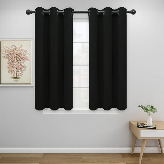 Easy-Going Blackout Curtains for Bedroom, Solid Thermal Insulated Grommet and by Easy-Going