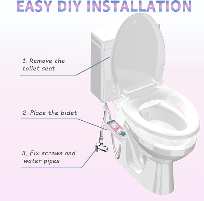 Toilet Bidet Attachment for Toilet, No-Electric Fresh Cold Water - Image 6