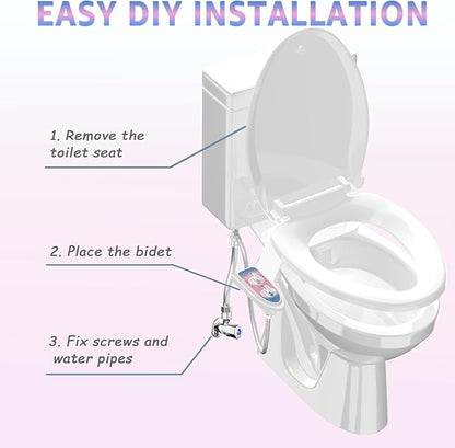 Toilet Bidet Attachment for Toilet, No-Electric Fresh Cold Water - Image 6