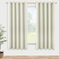 KOUFALL Room Darkening Curtains 63 Inches Long x 72w, 70%-80% Blackout Cream by KOUFALL