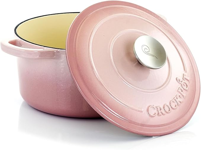 Crock-Pot Artisan Round Enameled Cast Iron Dutch Oven, Pistachio Green - Image 2