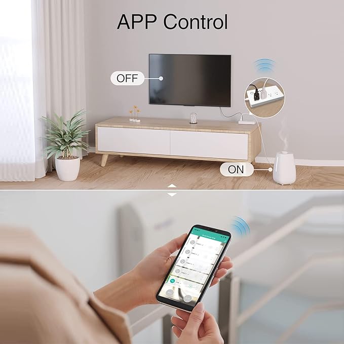 Smart Power Strip, UseeLink WiFi Surge Protector Compatible - Image 5