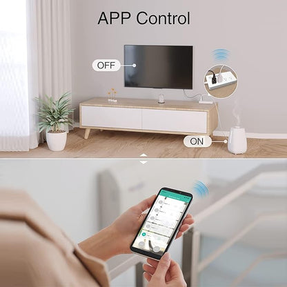Smart Power Strip, UseeLink WiFi Surge Protector Compatible - Image 5