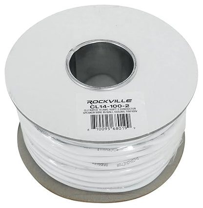 Rockville CL14-100-2 14 AWG 100ft Speaker Wire, CL2 Rated, 70V/100V Compatible - Image 2