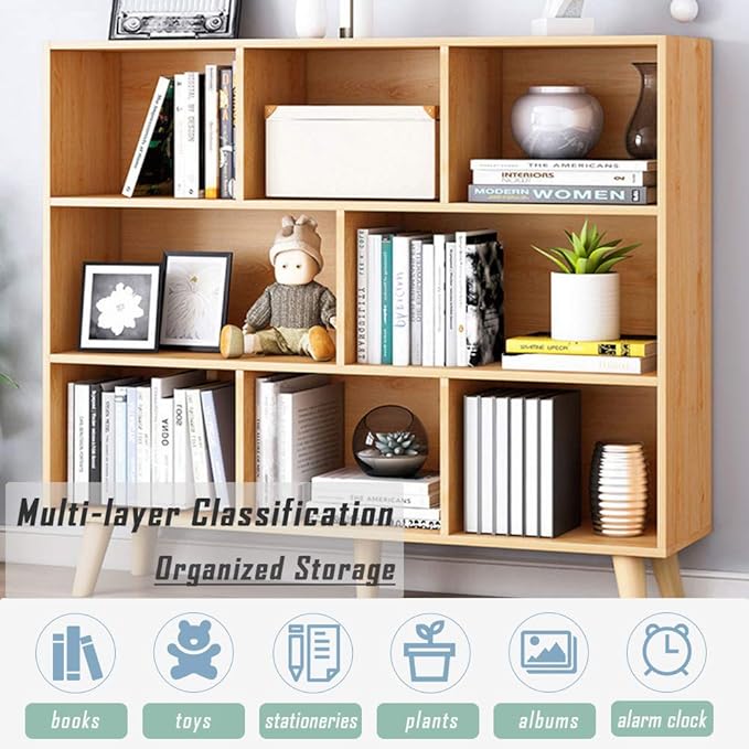 IOTXY Wooden Open Shelf Bookcase - Image 6