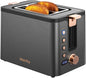 Mecity Toaster 2 Slice Stainless Steel Body Timer, Bagel/Defrost/Reheat/Cancel by Mecity