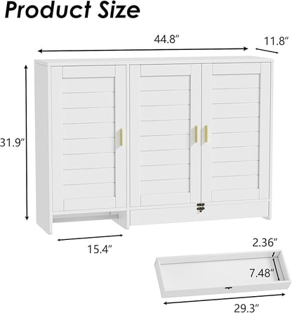 PAKASEPT 44.8" W Kitchen Wall Cabinet, Laundry Room Cabinets - Image 2