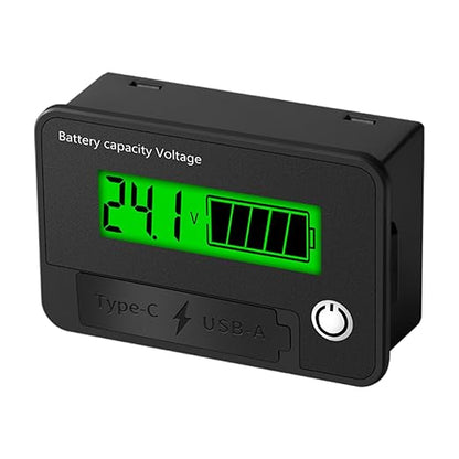 12V 24V Battery Capacity Indicators DC8-30V Leads Acid Lithium Voltages Tester - Image 5