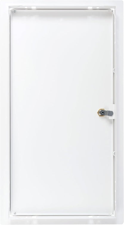 10" x 20" Lockable White Metal Access Panel. Service Shaft Door Panel - Image 8
