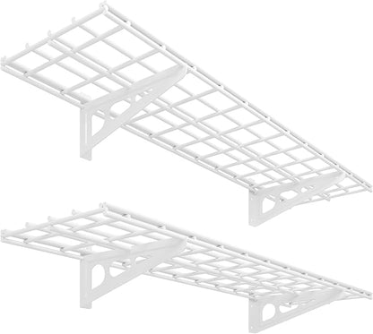 FLEXIMOUNTS 2-Pack 1x4ft 12-inch-by-48-inch Wall Shelf Garage Storage Rack Wall by FLEXIMOUNTS