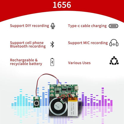 Bluetooth & MIC Recording Audio Sound Module, 8MB Voice Chips - Image 8