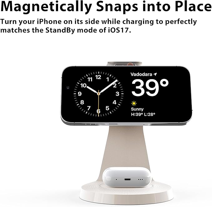 3 in 1 Charging Station for Apple Devices, Mag-Safe Charger Stand Fast Charging - Image 3