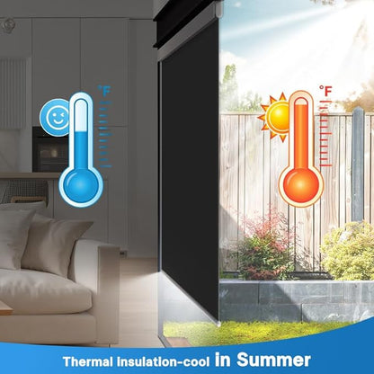 DENFOON Motorized Blinds with Remote, Thermal ElectricBlinds【Solar Panel】 - Image 4