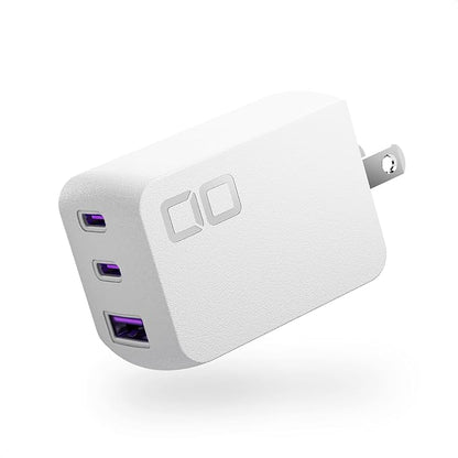 CIO 65W USB C Charger Block, Max 67W GaN Fast Charging Brick w/Dual Type-C by CIO