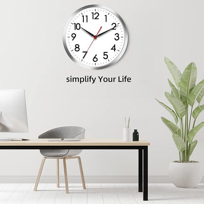 AKCISOT Wall Clock 12 Inch Silent Wall Clocks Battery Operated Non Ticking - Image 8