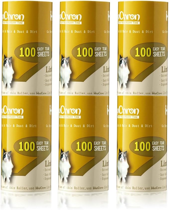HapChron Extra Sticky Lint Roller Refills Only, Total 600 Easy Tear Sheets by HapChron